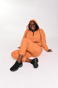 Women’s cropped windbreaker Bronze/Black - SAVANNAHWOOD