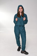 Women’s cropped windbreaker Sherpa Blue/Black - SAVANNAHWOOD