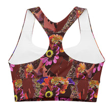 Longline sports bra Handful of Flowers - SAVANNAHWOOD
