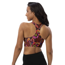 Longline sports bra Handful of Flowers - SAVANNAHWOOD