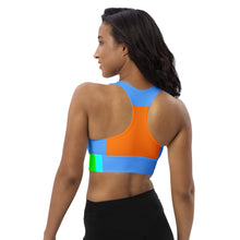 Longline sports bra Multicolor Block - SAVANNAHWOOD