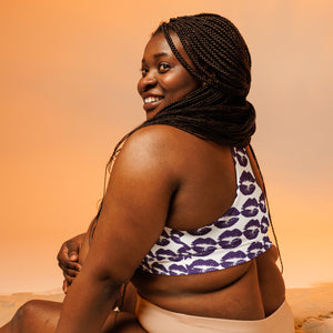 Longline sports bra Purple Kisses - SAVANNAHWOOD
