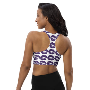 Longline sports bra Purple Kisses - SAVANNAHWOOD