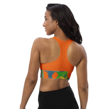 Longline sports bra Graffiti/Mango - SAVANNAHWOOD