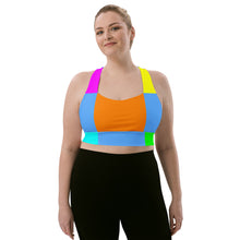 Longline sports bra Multicolor Block - SAVANNAHWOOD