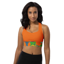 Longline sports bra Graffiti/Mango - SAVANNAHWOOD