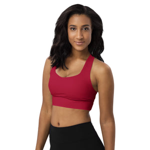 Longline Sports Bra Carmine - SAVANNAHWOOD