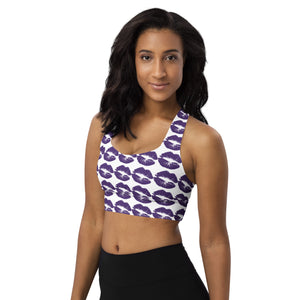 Longline sports bra Purple Kisses - SAVANNAHWOOD