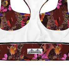 Longline sports bra Handful of Flowers - SAVANNAHWOOD