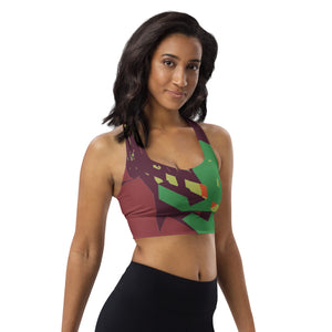 Longline sports bra Brownish - SAVANNAHWOOD