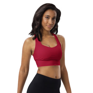 Longline Sports Bra Carmine - SAVANNAHWOOD