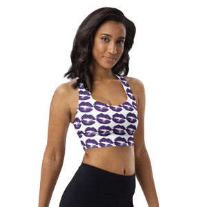 Longline sports bra Purple Kisses - SAVANNAHWOOD