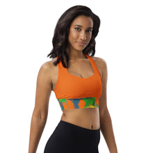 Longline sports bra Graffiti/Mango - SAVANNAHWOOD