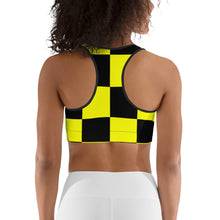 Savannahwood Black and Yellow Busy Bee Sports Bra - SAVANNAHWOOD
