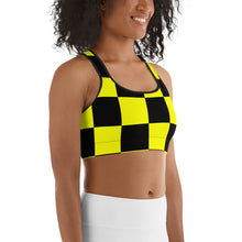 Savannahwood Black and Yellow Busy Bee Sports Bra - SAVANNAHWOOD