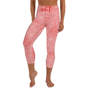 Yoga Capri Leggings Denim Red - SAVANNAHWOOD