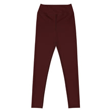 Yoga Leggings Burgundy - SAVANNAHWOOD