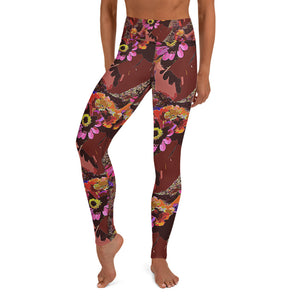 Yoga Leggings Handful of Flowers - SAVANNAHWOOD
