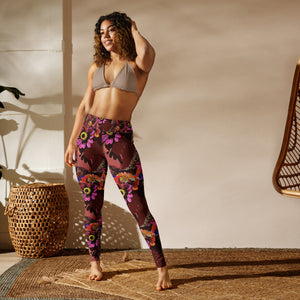 Yoga Leggings Handful of Flowers - SAVANNAHWOOD