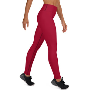 Yoga Leggings Carmine - SAVANNAHWOOD