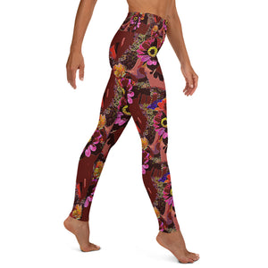 Yoga Leggings Handful of Flowers - SAVANNAHWOOD