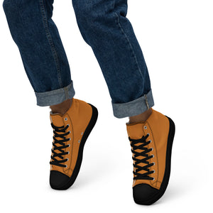 Men’s high top canvas shoes Bronze/Black - SAVANNAHWOOD