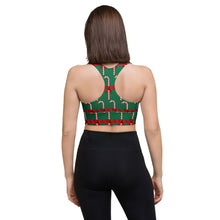 Longline Candy Cane sports bra - SAVANNAHWOOD