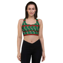 Longline Candy Cane sports bra - SAVANNAHWOOD