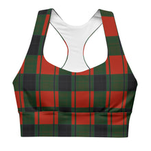 Longline plaid sports bra - SAVANNAHWOOD