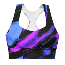 Dancing Blue Long line Sports Bra - SAVANNAHWOOD