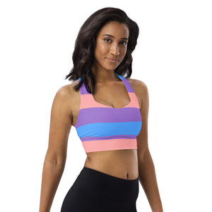 Longline sports bra Spring Forward - SAVANNAHWOOD