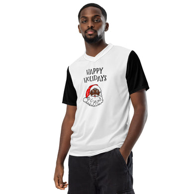 Recycled unisex sports jersey African American Santa - SAVANNAHWOOD