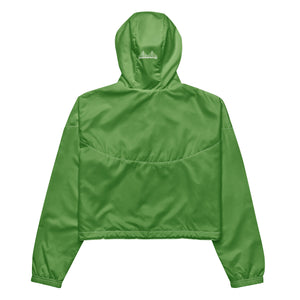 Women’s cropped windbreaker Green Apple - SAVANNAHWOOD