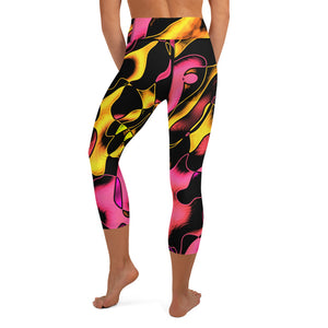 Yoga Capri Leggings Pretty Pink - SAVANNAHWOOD