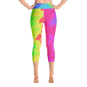 Yoga Capri Leggings Tie Dye - SAVANNAHWOOD