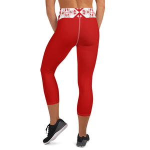 Yoga Capri Leggings Xene Red - SAVANNAHWOOD