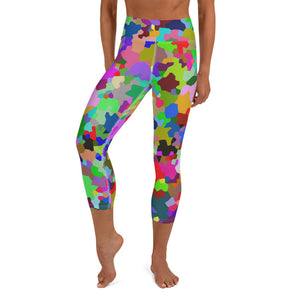 Yoga Capri Leggings Speckle - SAVANNAHWOOD