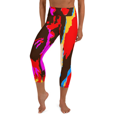 Yoga Capri Leggings Splash - SAVANNAHWOOD