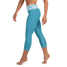 Yoga Capri Leggings Teal Blue - SAVANNAHWOOD