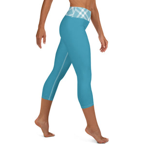 Yoga Capri Leggings Teal Blue - SAVANNAHWOOD