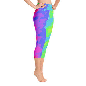 Yoga Capri Leggings Tie Dye - SAVANNAHWOOD