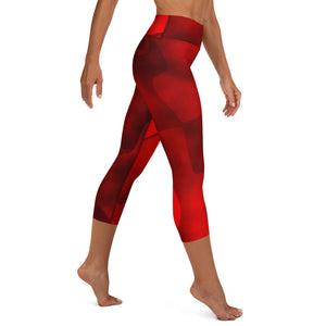 Yoga Capri Leggings True Red - SAVANNAHWOOD