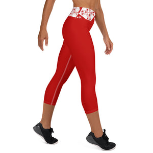 Yoga Capri Leggings Xene Red - SAVANNAHWOOD