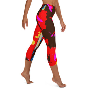 Yoga Capri Leggings Splash - SAVANNAHWOOD