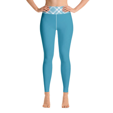 Teal Blue Yoga Leggings - SAVANNAHWOOD
