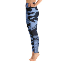 Navy and Light Blue Yoga Leggings - SAVANNAHWOOD