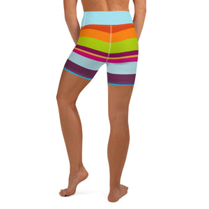 Yoga Shorts Striped - SAVANNAHWOOD