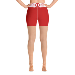 Yoga Shorts Xene Red - SAVANNAHWOOD