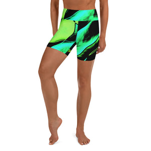 Yoga Shorts Colorful Lime - SAVANNAHWOOD