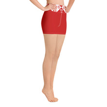 Yoga Shorts Xene Red - SAVANNAHWOOD